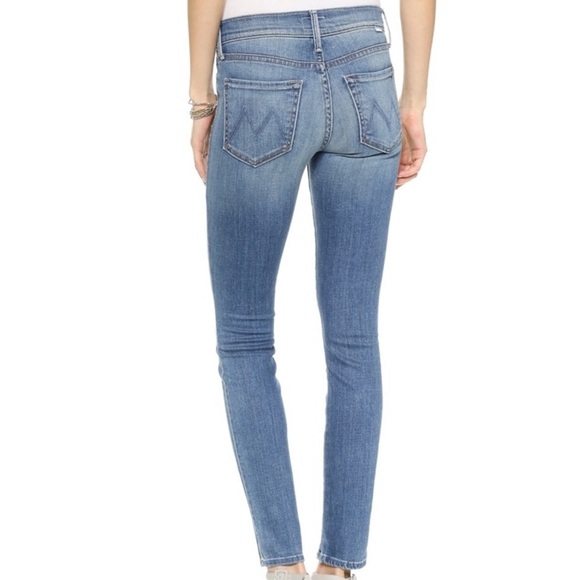 Mother denim the charmer satisfaction blue skinny jeans size 27 - Picture 2 of 16